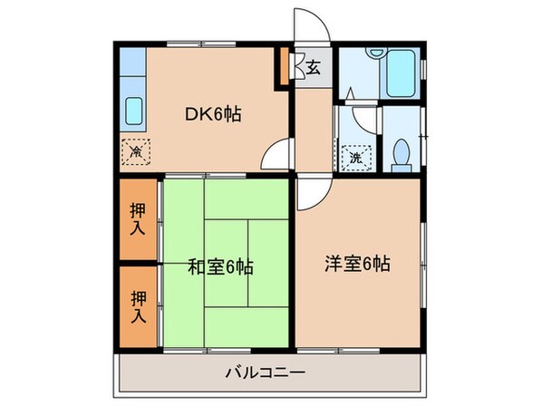 ハイツタカシの物件間取画像